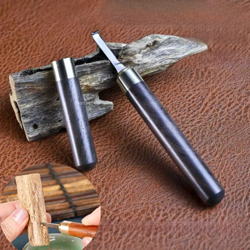 Home Fragrance Vanilla Cashmere - Pisau Kait Gaharu Pegangan Kayu Solid