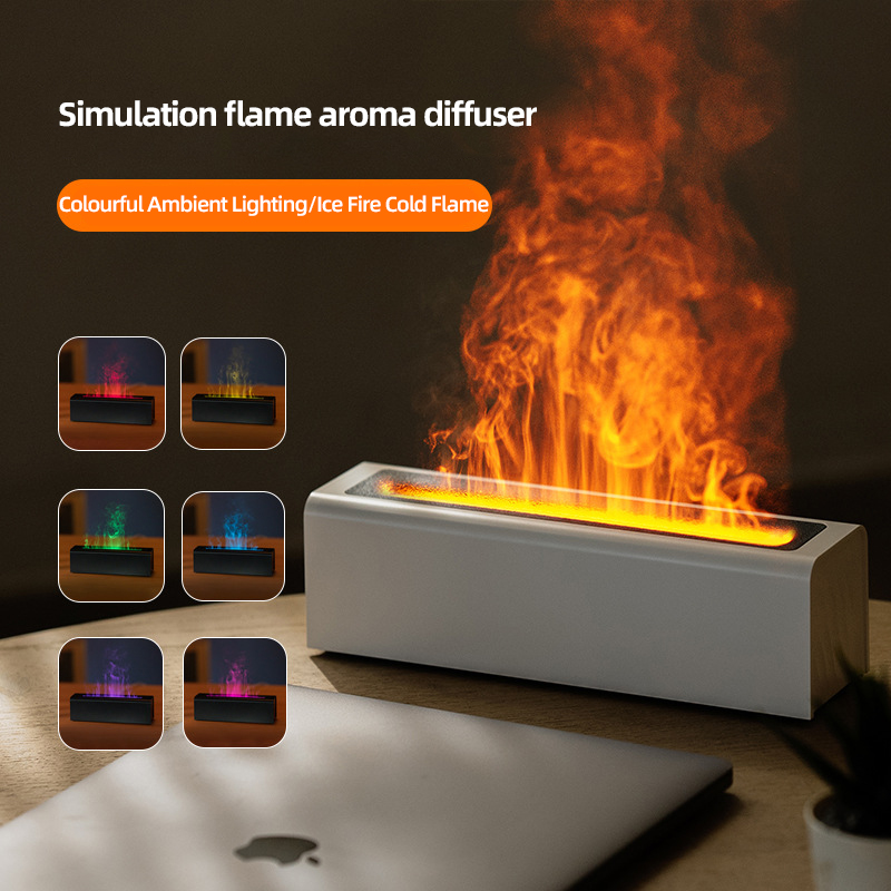 Home Fragrance Mist - Penyebar Api Simulasi Warna-warni USB Plug-in