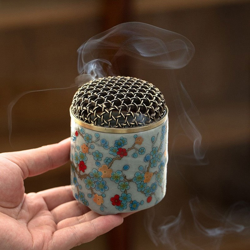 Home Fragrance Vanilla Cashmere - Retro Ru Kiln Keramik Pembakar Dupa