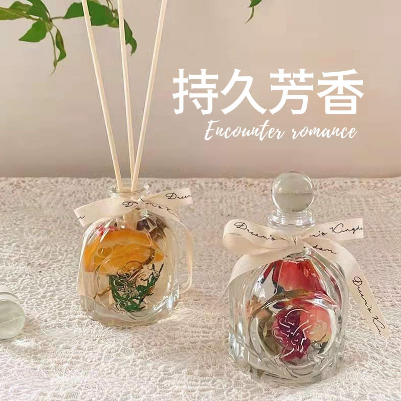 Home Fragrance Rose - Diffuser Reed Mawar Kering Vintage Tanpa