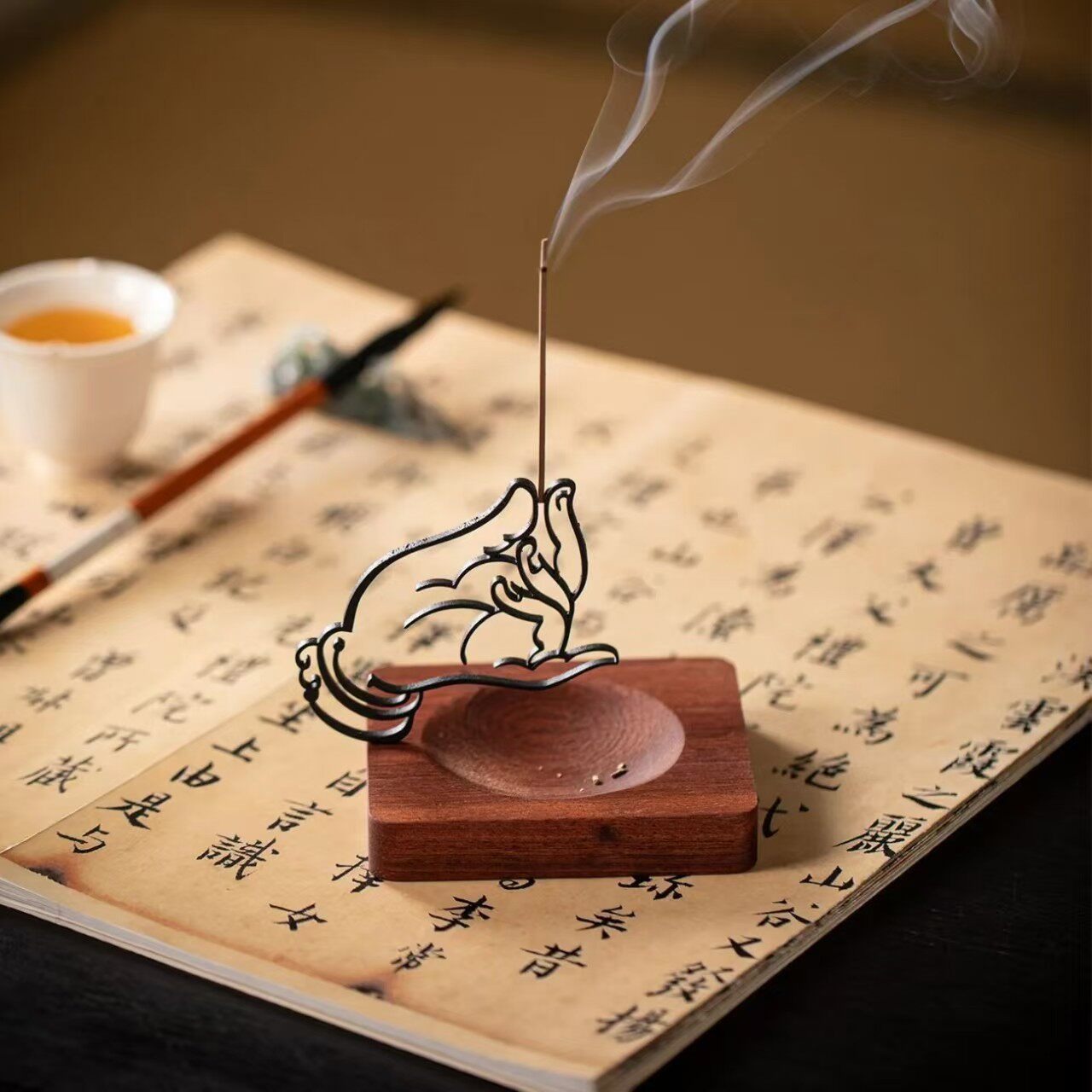 Home Fragrance Vanilla Cashmere - Tempat Dupa Tangan Buddha, Pembakar Dupa