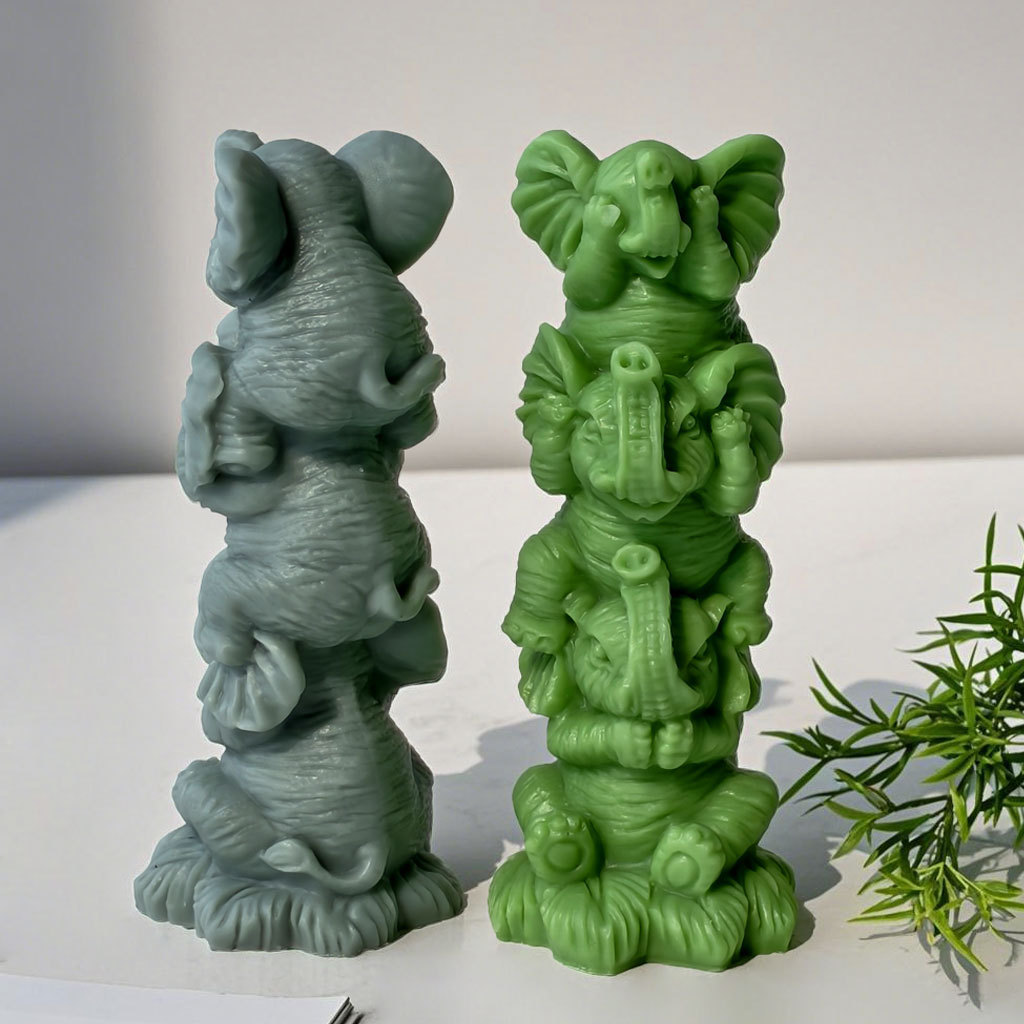 Cetakan Silikon Gajah Susun DI - Home Fragrance Rituals ulasan dan harga