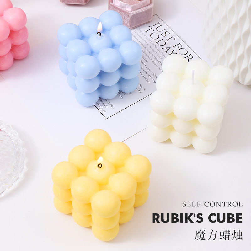 Lilin Aromaterapi Bentuk Kubus - Home Fragrance Wholesale ulasan dan harga