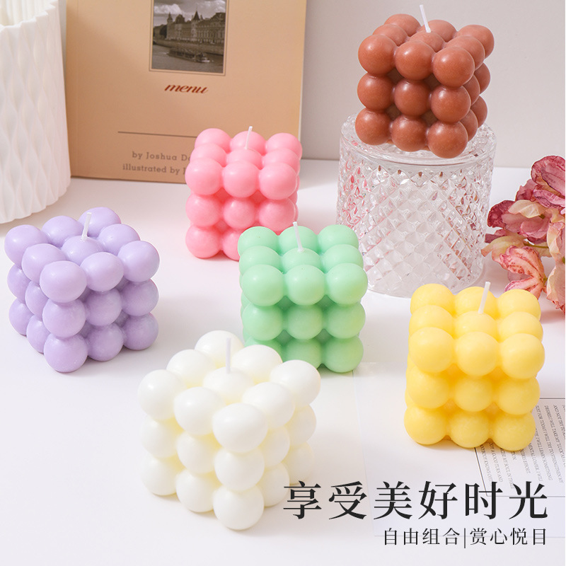 Lilin Aromaterapi Bentuk Kubus - Home Fragrance Wholesale ulasan dan harga