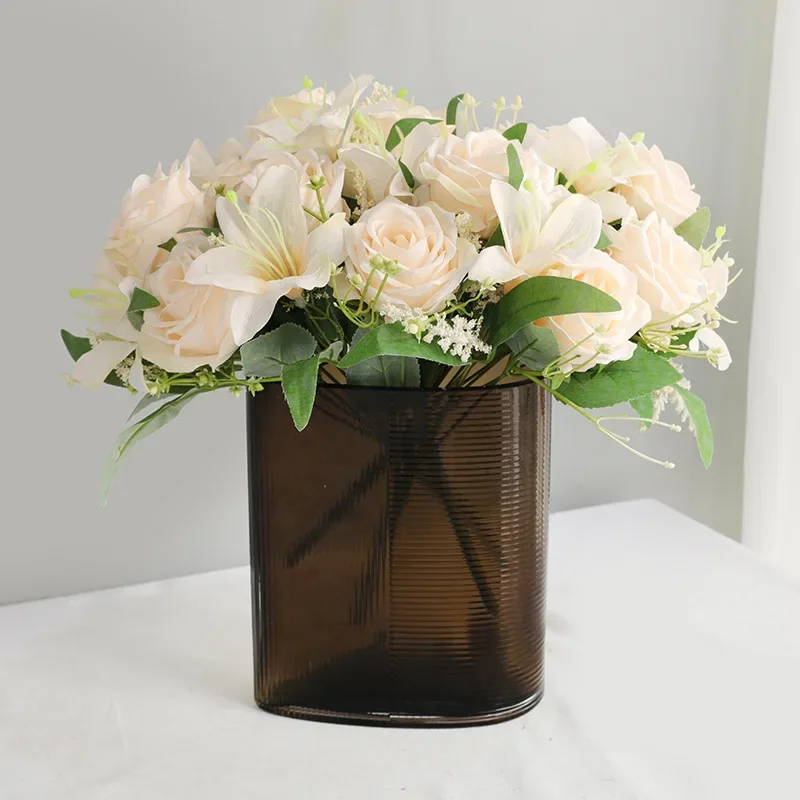 Bunga buatan pernikahan buket  - Home Fragrance Rose ulasan dan harga