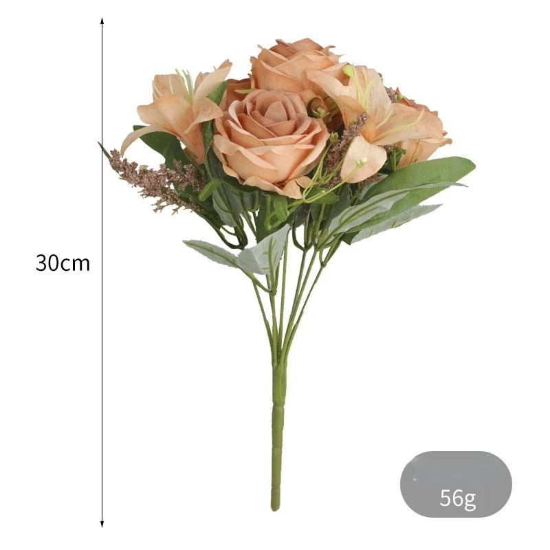 Bunga buatan pernikahan buket  - Home Fragrance Rose ulasan dan harga