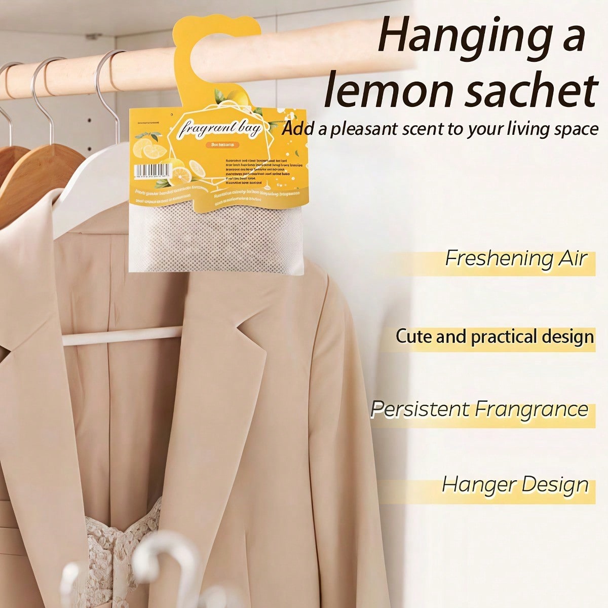 Kantong Pewangi Lemon Gantung, - Home Fragrance Oud ulasan dan harga