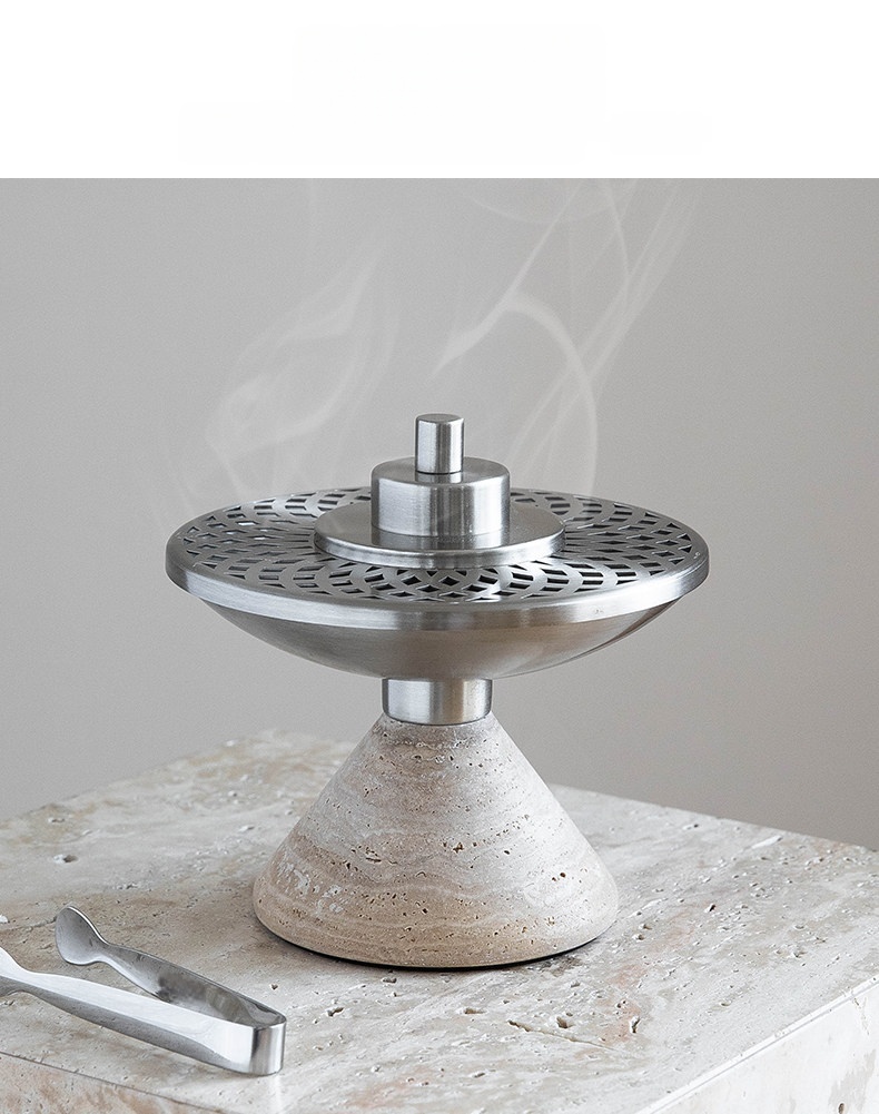Pembakar Dupa Travertine Alami - Home Fragrance Vanilla Cashmere ulasan dan harga