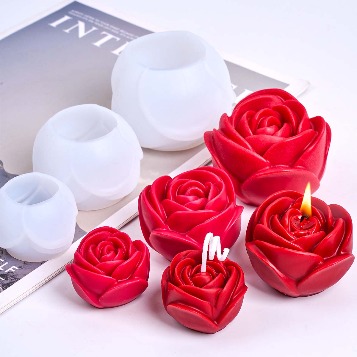 Cetakan Lilin Silikon Bentuk B - Home Fragrance Rose ulasan dan harga