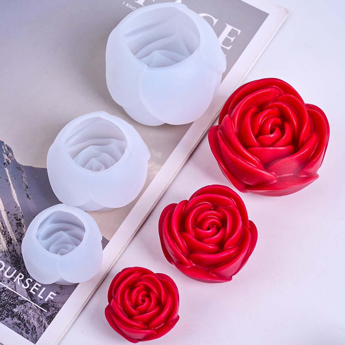 Cetakan Lilin Silikon Bentuk B - Home Fragrance Rose ulasan dan harga