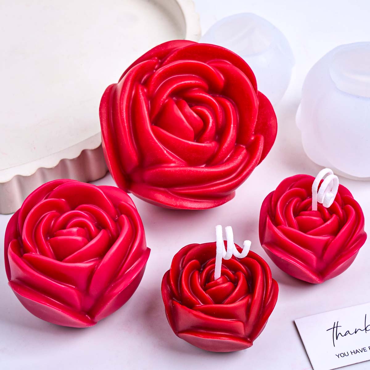 Cetakan Lilin Silikon Bentuk B - Home Fragrance Rose ulasan dan harga
