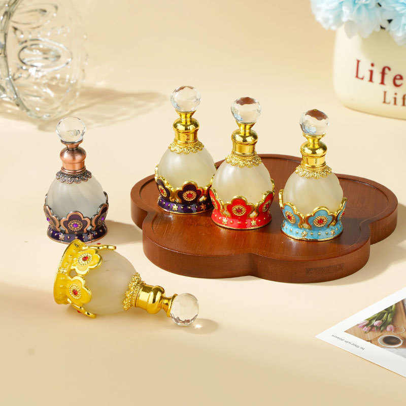 Botol Parfum Kaca Logam Retro  - Home Fragrance Dubai ulasan dan harga
